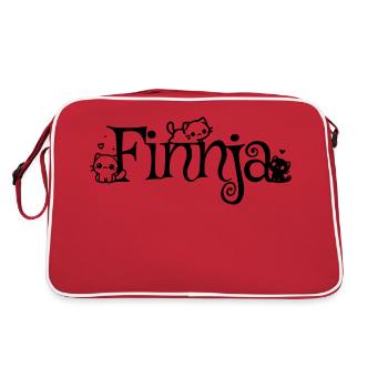 Finnja Nom Prénom Chaton Nom - Sac Retro - rouge/blanc - Dos