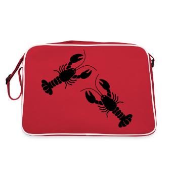 two lobsters - Retro Bag - red/white - Back