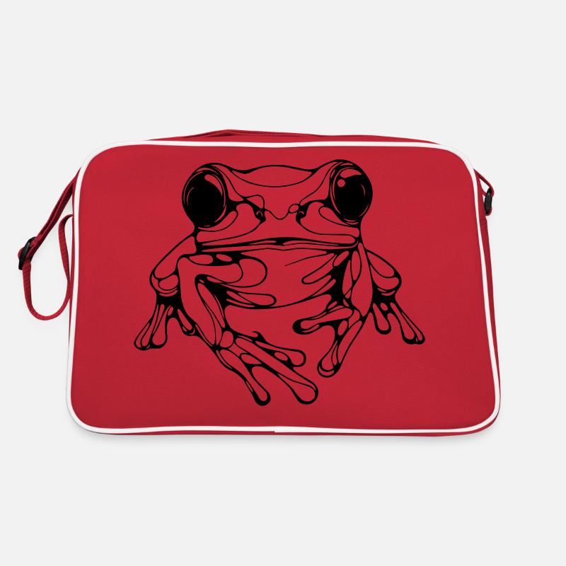 Frosch - Retro Tasche - Rot/Weiß