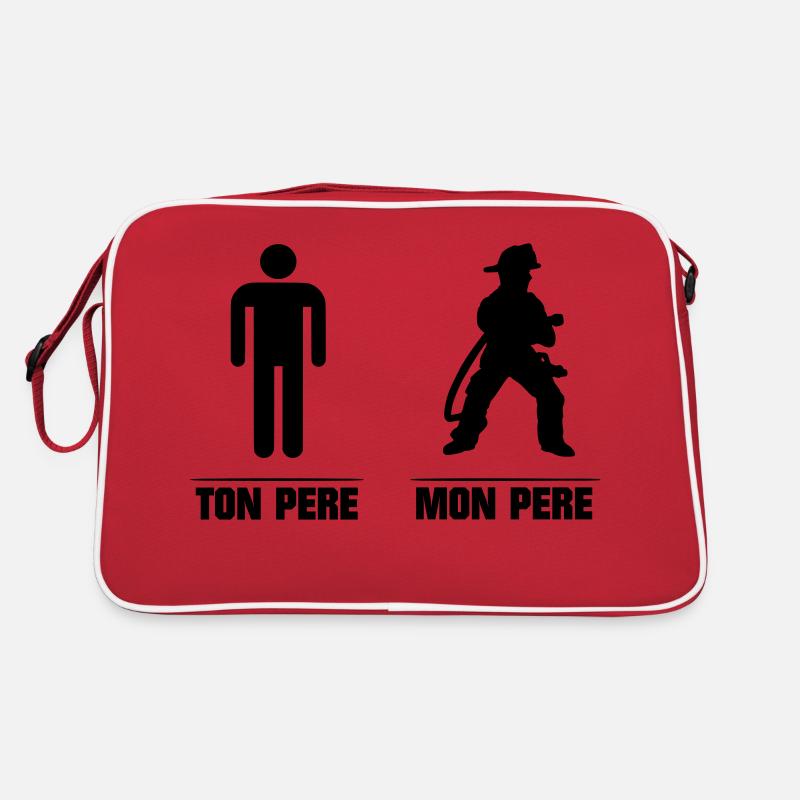 humour pompiers ton pere Sac Retro