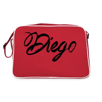 Diego - Sac Retro - rouge/blanc - Dos