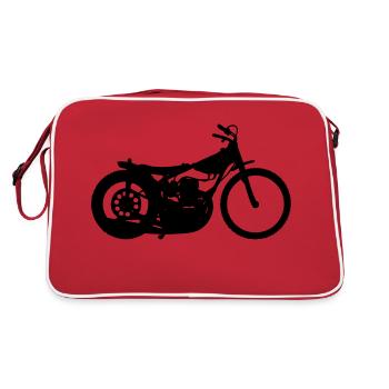 Speedway - Retro Tasche - Rot/Weiß - Hinten