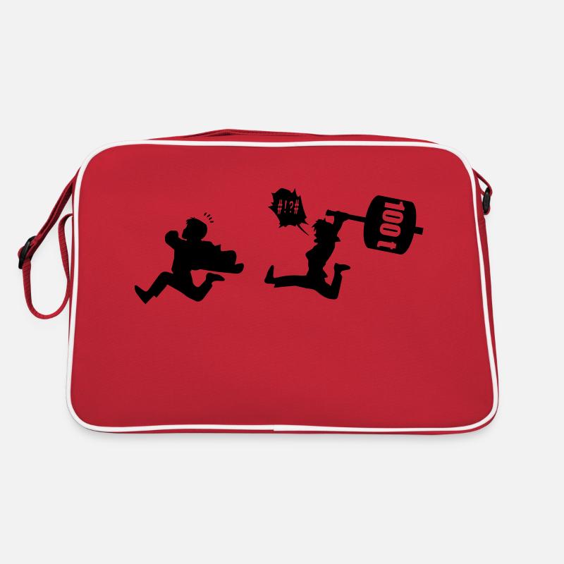100 tonnes - Sac Retro - rouge/blanc