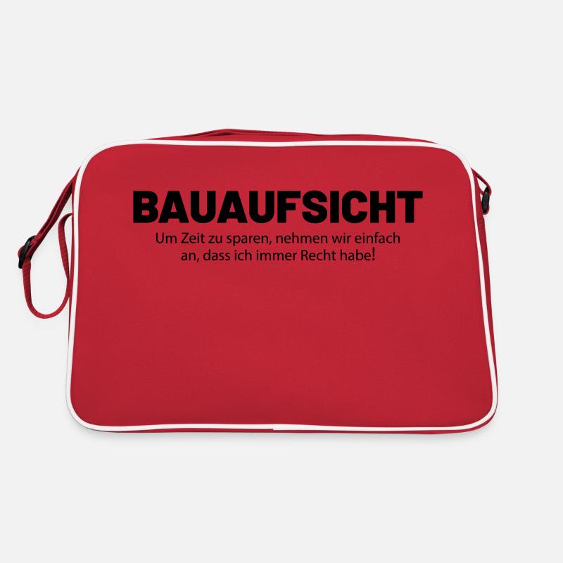 Bauaufsicht Retro Tasche