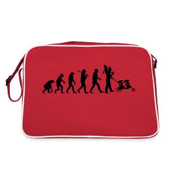 evolution daddy famille nombreuse - Sac Retro - rouge/blanc - Dos