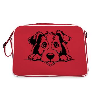 Fox Terrier - Retro Bag - red/white - Back