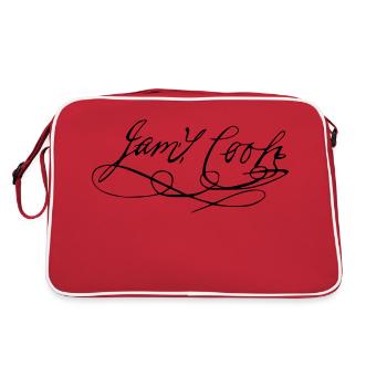 autographes James Cook - Sac Retro - rouge/blanc - Dos