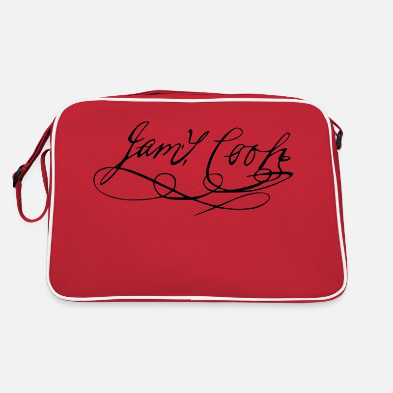 James Cook Autogramm Retro Tasche