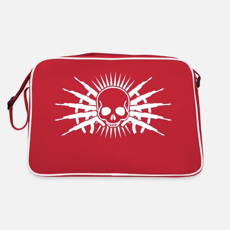 skull guns Retro Tasche