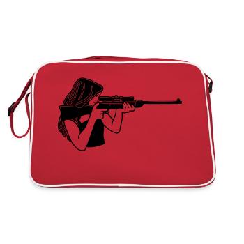 Protector rifle - Retro Bag - red/white - Back