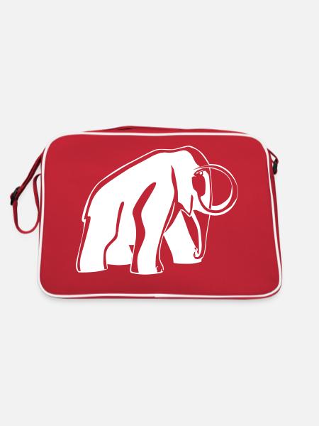 mammut - Retro Tasche - Rot/Weiß - Hinten