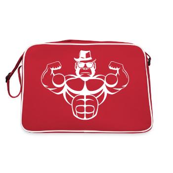 Gorille fort - Sac Retro - rouge/blanc - Dos