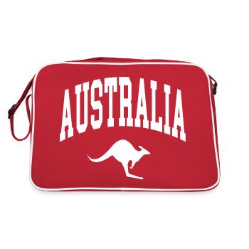 Australie - Sac Retro - rouge/blanc - Dos