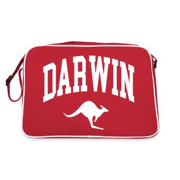 Darwin - Sac Retro - rouge/blanc - Dos