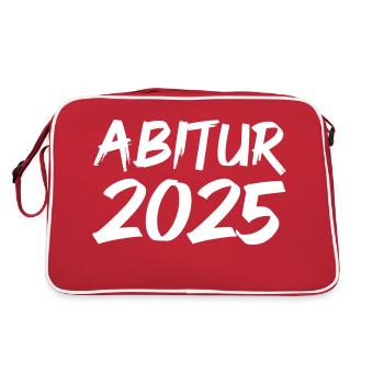 Abitur 2025 - Sac Retro - rouge/blanc - Dos