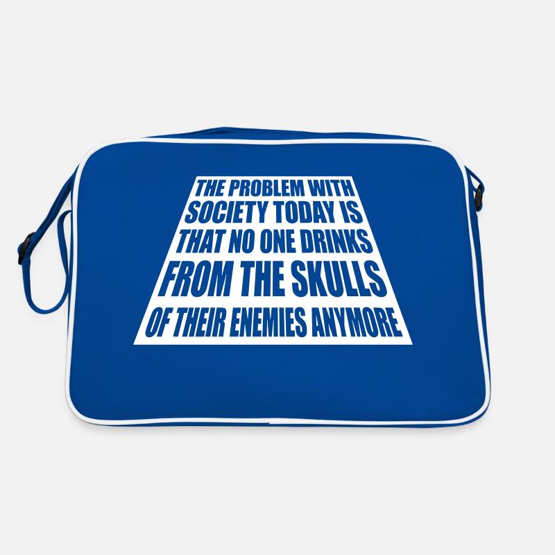 drinks from enemies skulls Retro Bag