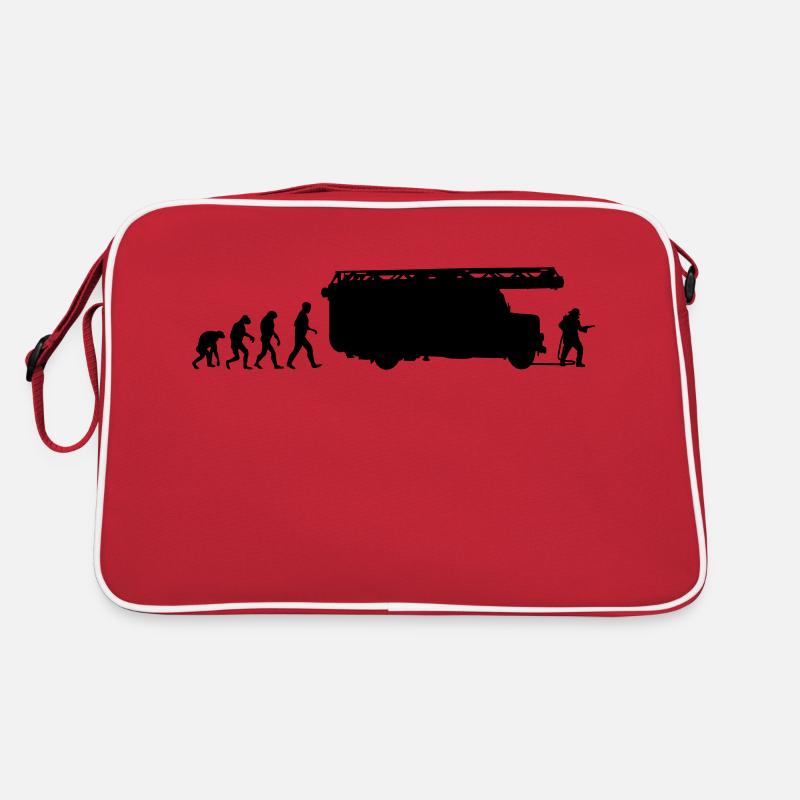 Feuerwehrmann Evolution Feuerwehrauto Leiter Retro Tasche