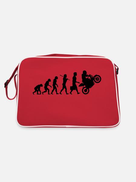 Evolution Motard - Sac Retro - rouge/blanc