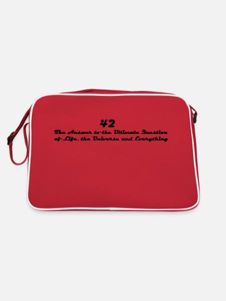 42 - Sac Retro - rouge/blanc - Dos