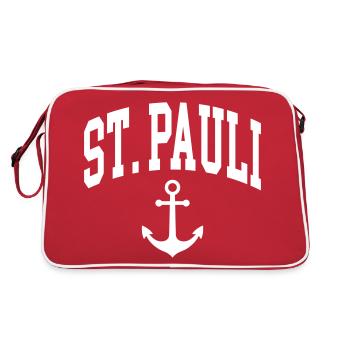 Saint-Pauli - Sac Retro - rouge/blanc - Dos