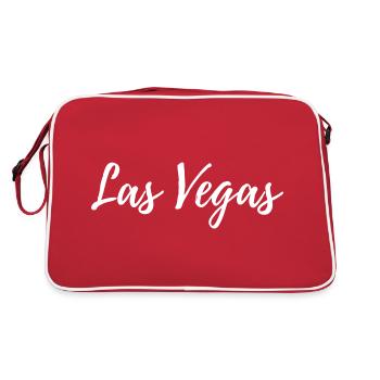 Las Vegas - Retro Tasche - Rot/Weiß - Hinten