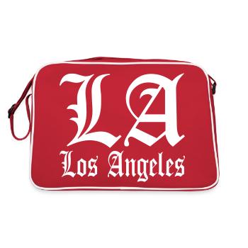 Los Angeles LA - Sac Retro - rouge/blanc - Dos