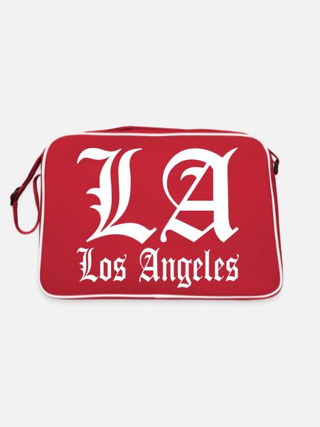 Los Angeles LA - Retro Bag - red/white