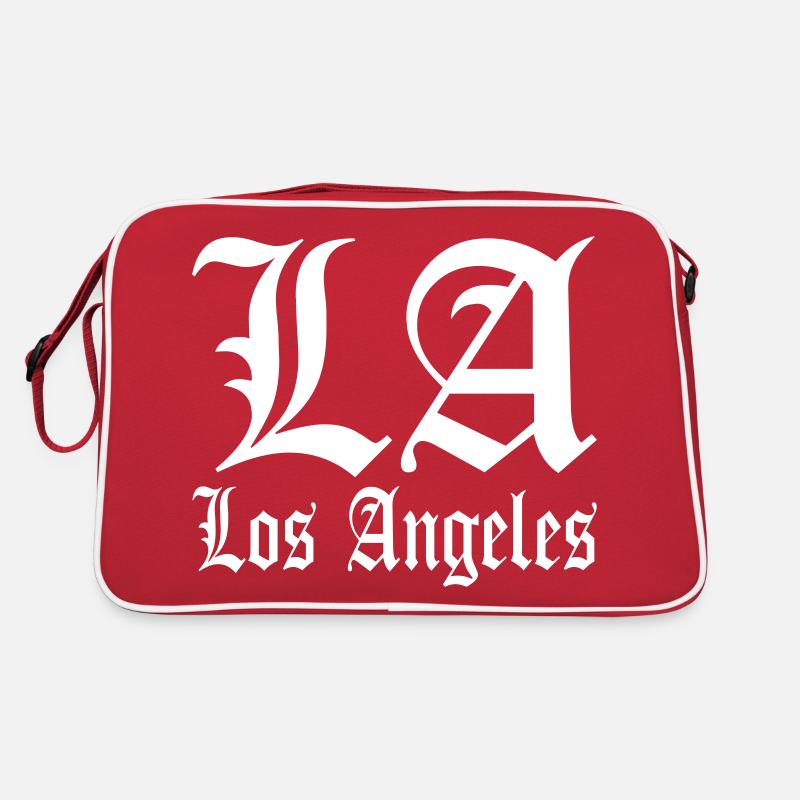 Los Angeles LA - Retro Bag - red/white
