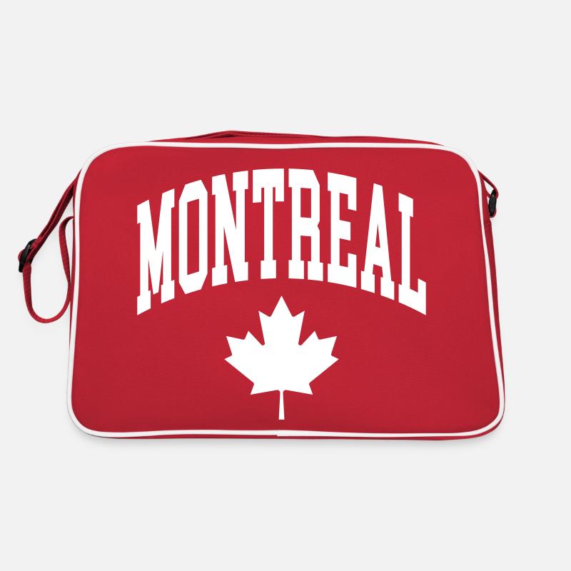 Montréal - Sac Retro - rouge/blanc