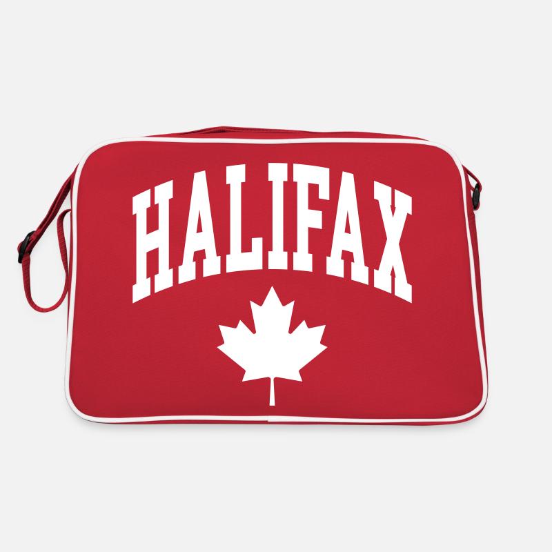 Halifax - Retro Tasche - Rot/Weiß