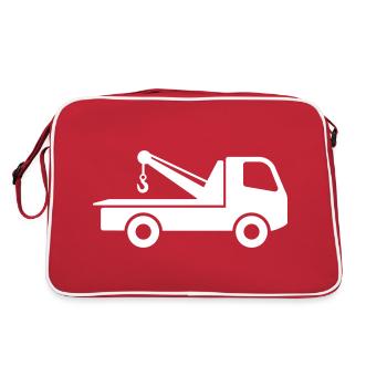 Camion de dépannage, Service de dépannage, Assistance routière - Sac Retro - rouge/blanc - Dos