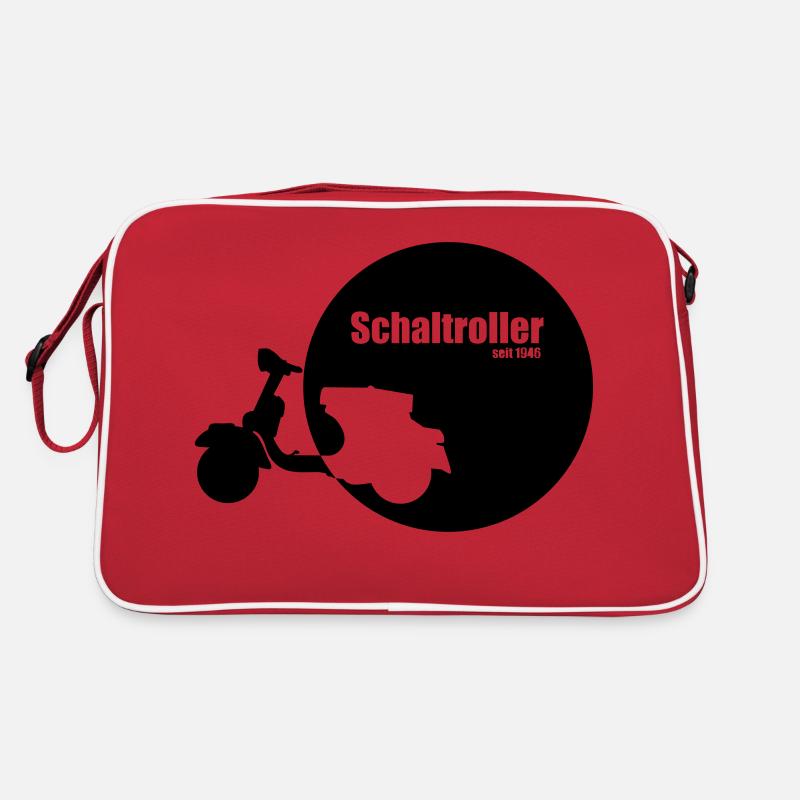 Schaltroller seit 1946 - Retro Tasche - Rot/Weiß