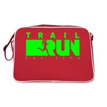 TRAIL RUN for life - Retro Bag - red/white - Back