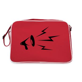 Megaphone - Retro Bag - red/white - Back