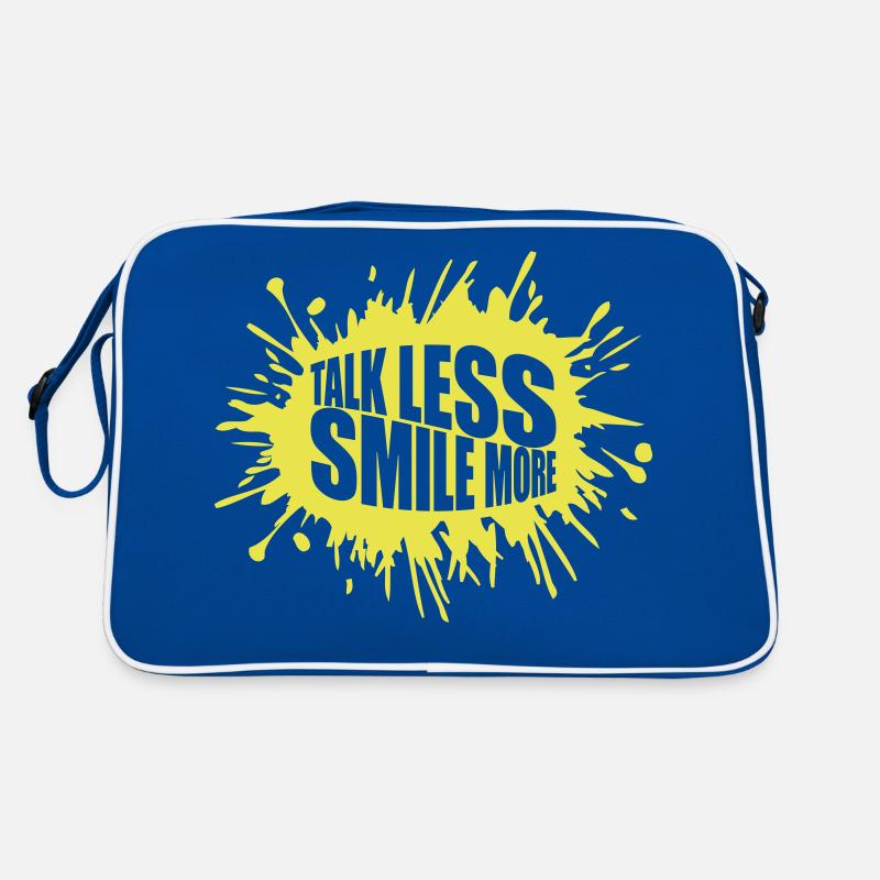 talk less smile more Retro Bag