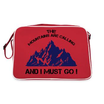 Les montagnes appellent I Must Go - Sac Retro - rouge/blanc - Dos