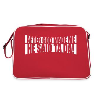 Après que Dieu m’ait fait - Sac Retro - rouge/blanc - Dos