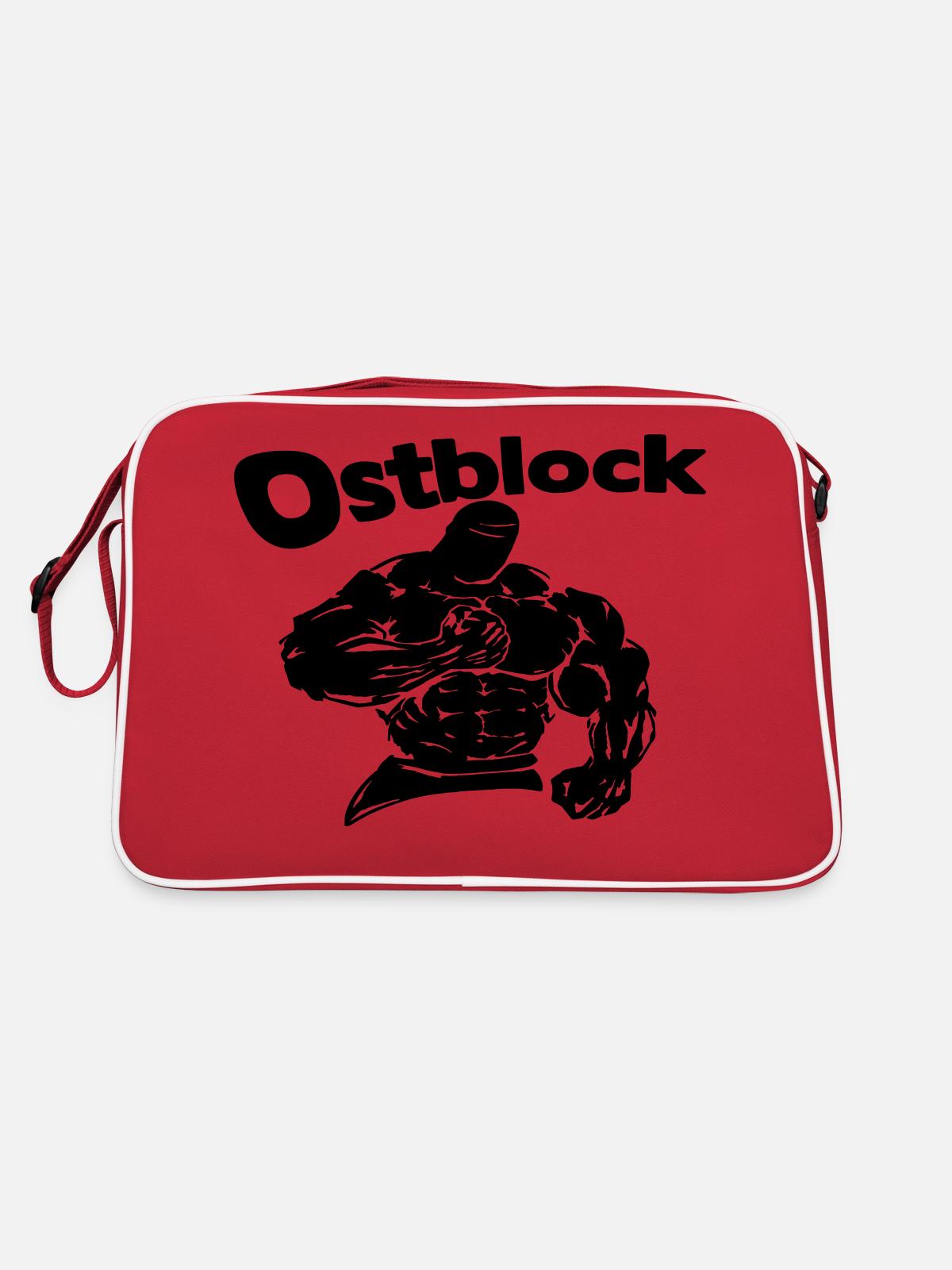 Ostblock - Sac Retro - rouge/blanc - Dos