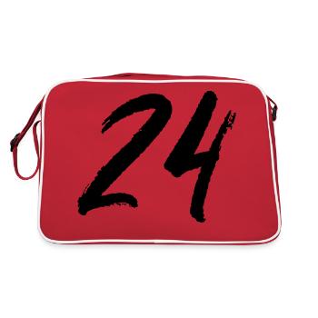 24 - Sac Retro - rouge/blanc - Dos