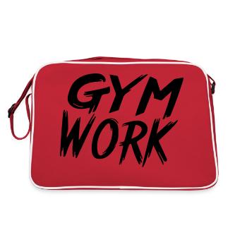 travail en salle de sport - Sac Retro - rouge/blanc - Dos