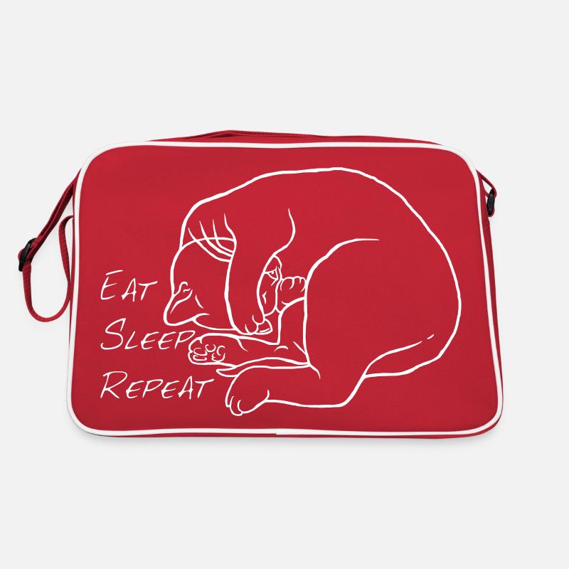 Eat Sleep Repeat Retro Tasche