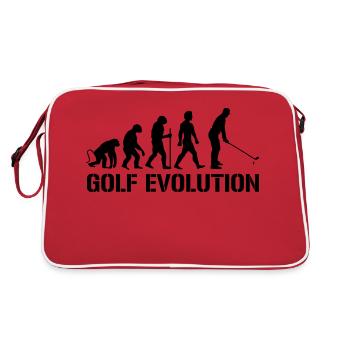 evolution golf - Retro Tasche - Rot/Weiß - Hinten