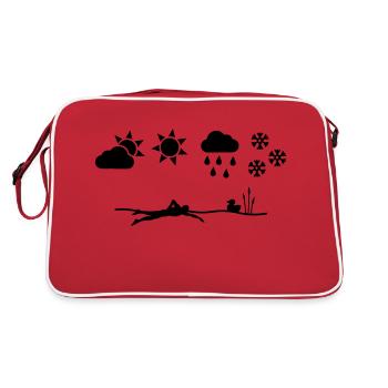 Nageur en eau libre toute l'année - Sac Retro - rouge/blanc - Dos
