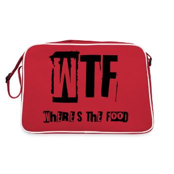 WHERE'S THE FOOD - Retro Bag - red/white - Back