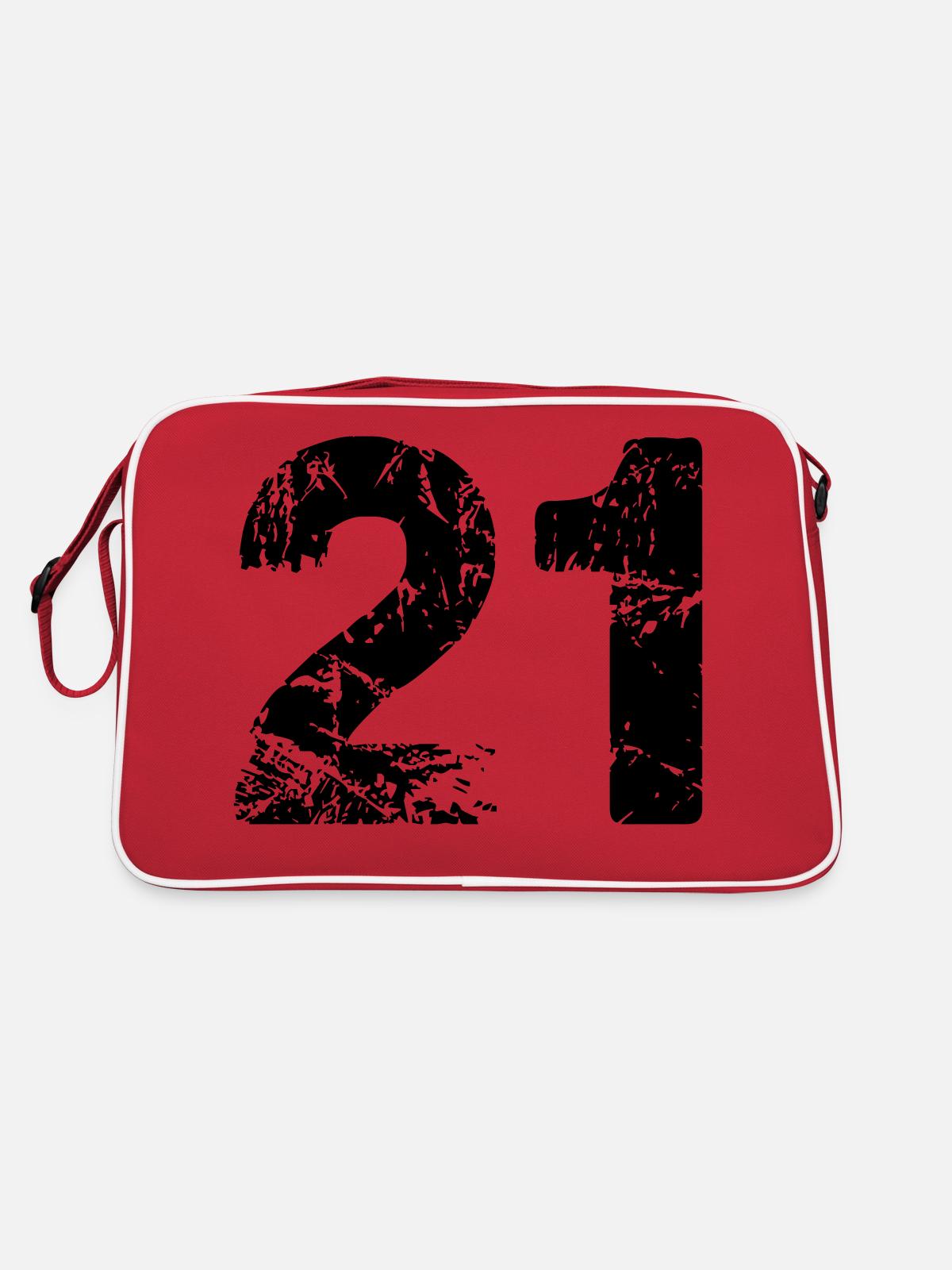 21 - Retro Bag - red/white - Back