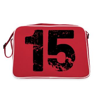 15 - Retro Bag - red/white - Back