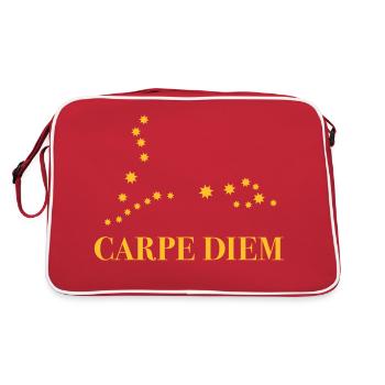Carpe Diem use the day constellation Pisces Horoscope - Retro Bag - red/white - Back