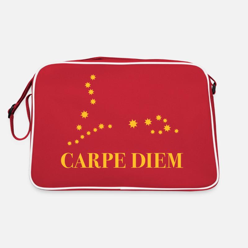 Carpe Diem use the day constellation Pisces Horoscope Retro Bag