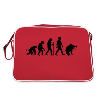Soldier Evolution - Retro Tasche - Rot/Weiß - Hinten