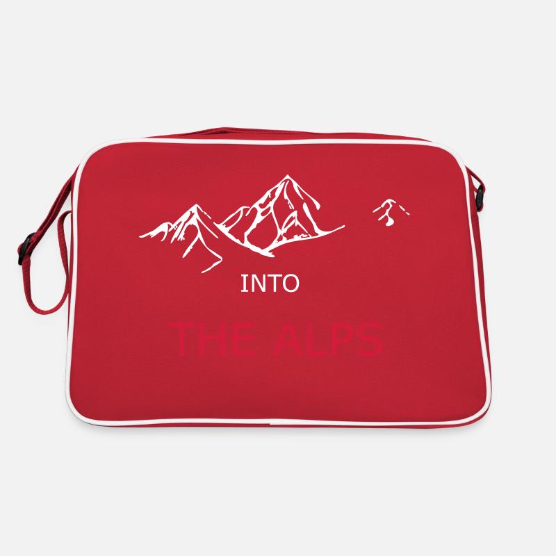 text into the alps Retro Bag